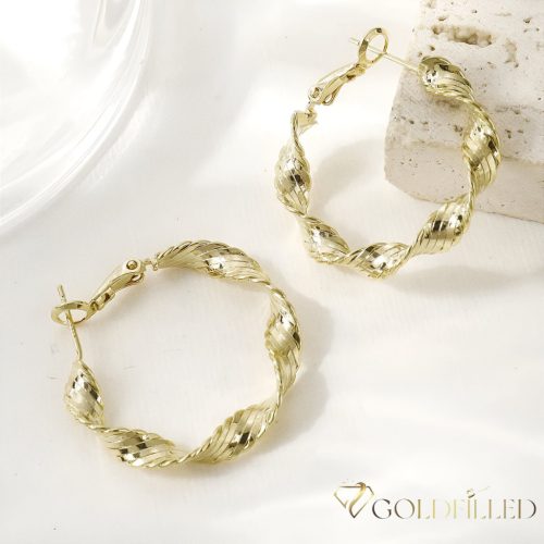Orecchini GOLDFILLED antiallergici 30mm colore 14K
