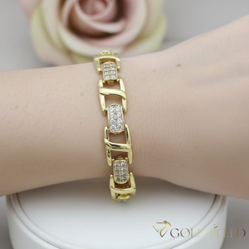 Bracciale GOLDFILLED antiallergico 19cm/9mm colore 14K