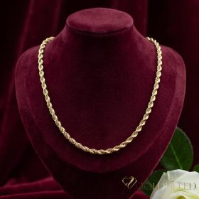   Collana GOLDFILLED antiallergica Luxury 45cm lunga e 5 mm larga colore 14K