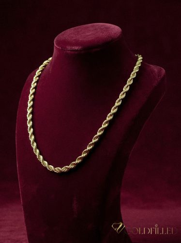 Collana GOLDFILLED antiallergica Luxury 45cm lunga e 5 mm larga colore 14K