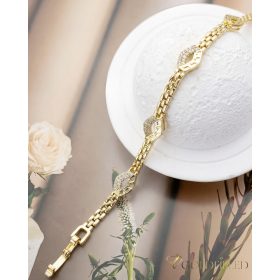 Bracciale GOLDFILLED antiallergico 17cm/4-8mm colore 14K