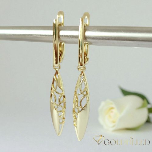 Orecchini GOLDFILLED antiallergici 50mm colore 14K