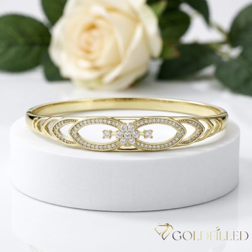 Bracciale GOLDFILLED antiallergico 4-10mm colore  (14K) diametro 54mm "apribile"