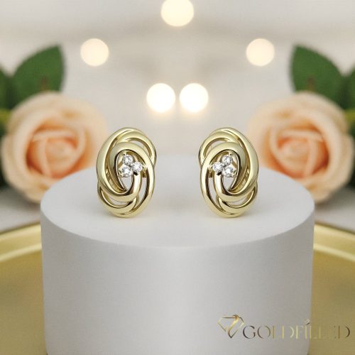 Orecchino GOLDFILLED antiallergico 18mm colore 18K