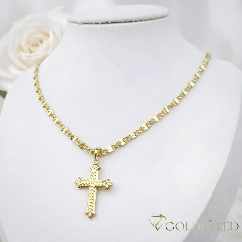 Collana GOLDFILLED antiallergica 55cm/4mm + Pendente colore 14K
