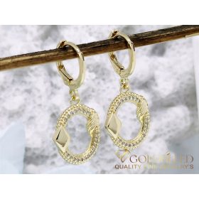 Orecchini GOLDFILLED antiallergici 34mm colore 14K