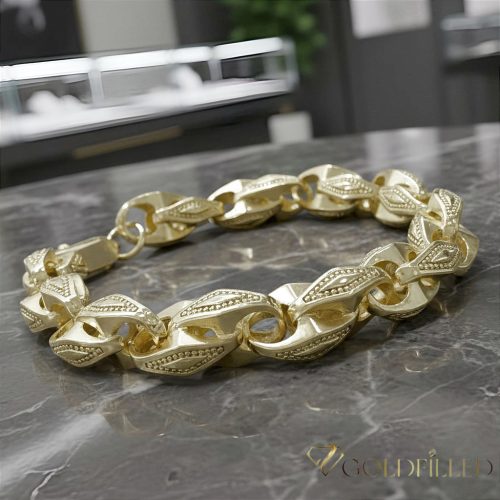 Bracciale GOLDFILLED antiallergico 24cm /10 mm colore  (14K) 