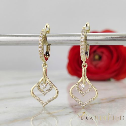 Orecchini GOLDFILLED antiallergici 42mm colore 14K