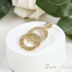 Pendente GOLDFILLED antiallergico 30mm colore 18K