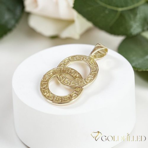 Pendente GOLDFILLED antiallergico 30mm colore 18K