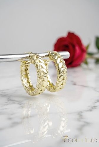 Orecchino GOLDFILLED antiallergico 20mm colore 18K