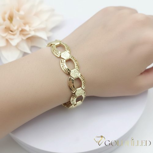 Bracciale GOLDFILLED antiallergico 17,5cm/14mm colore 14K