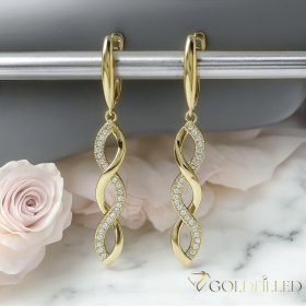 Orecchini GOLDFILLED antiallergici 50mm colore 14K