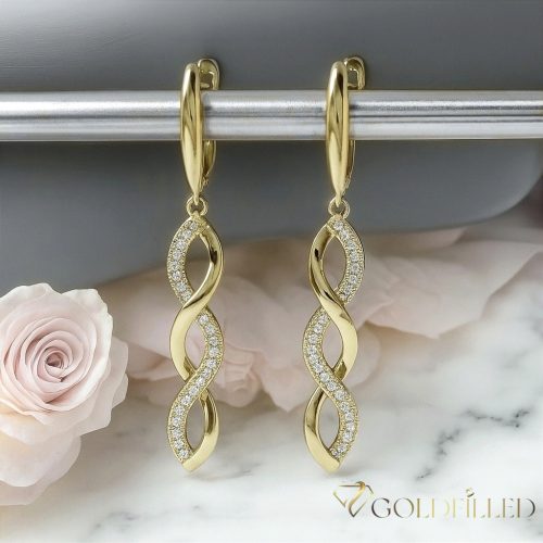 Orecchini GOLDFILLED antiallergici 50mm colore 14K