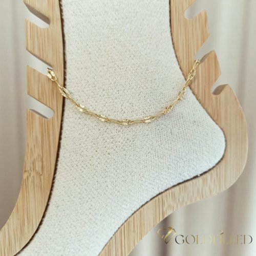 Cavigliera GOLDFILLED 27cm/3mm colore 14K