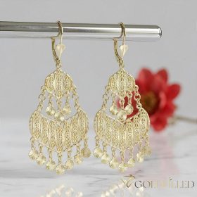 Orecchini GOLDFILLED antiallergici 78mm colore 14K