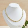 Collana GOLDFILLED antiallergica Luxury 50cm lunga e 7mm larga colore 14K