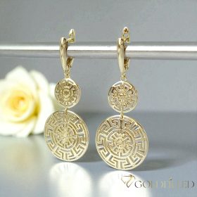 Orecchini GOLDFILLED antiallergici 50mm colore 14K