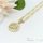 Collana GOLDFILLED antiallergica 45cm / 4mm + pendente dei gemelli colore 14K