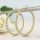 Orecchini GOLDFILLED antiallergici a cerchio 50mm colore 14K