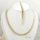 Collana GOLDFILLED antiallergica 45cm/6mm+ Bracciale 19cm  colore 14K