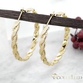 Orecchini GOLDFILLED antiallergici 35mm colore 14K