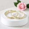 Orecchini GOLDFILLED antiallergici 35mm colore 14K