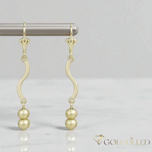 Orecchini GOLDFILLED antiallergici 54mm colore 14K