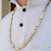 Collana GOLDFILLED antiallergica Luxury Barakka 70cm lunga e 8-9mm larga (100g ! ) colore 14K multicolore