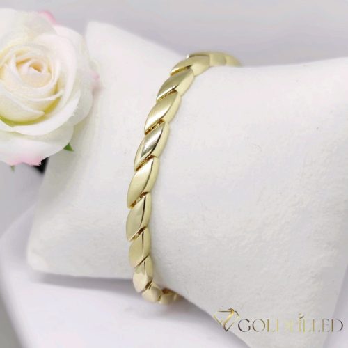 Bracciale GOLDFILLED antiallergico 17cm/5mm colore 14K
