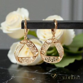 Orecchini GOLDFILLED antiallergici 34mm colore 18K