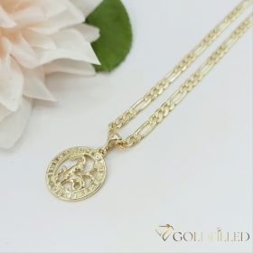   Collana GOLDFILLED antiallergica 50cm / 4mm + pendente del toro colore 14K
