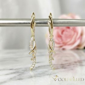 Orecchini GOLDFILLED antiallergici 46mm colore 14K