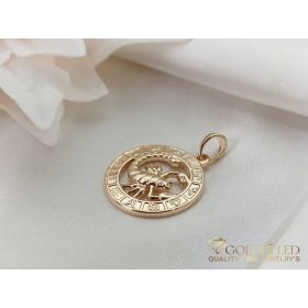   Orecchino GOLDFILLED antiallergico con pendente 28mm colore 18K