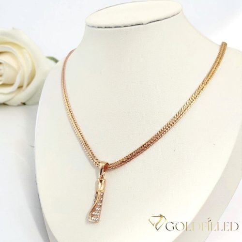 Collana GOLDFILLED antiallergica 50cm/4mm + Pendente colore 18K