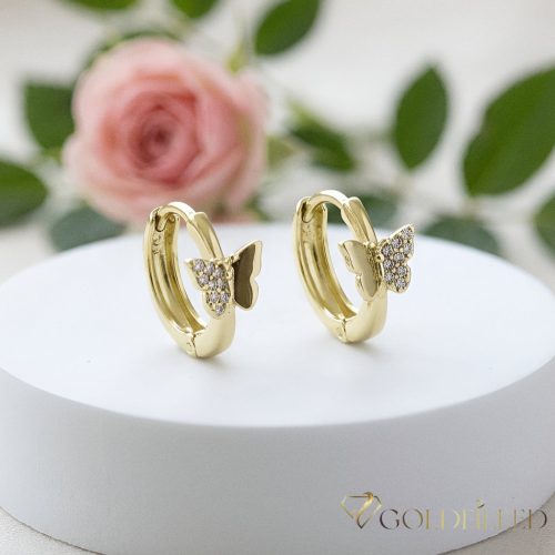 Orecchino GOLDFILLED antiallergico 13mm colore 14K
