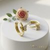 Orecchino GOLDFILLED antiallergico 13mm colore 14K