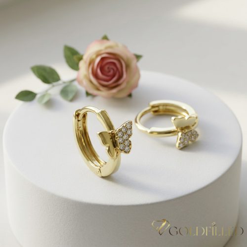 Orecchino GOLDFILLED antiallergico 13mm colore 14K