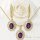 Collana GOLDFILLED 45cm/1mm + Pendente + Orecchini 32mm colore 14K