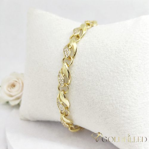 Bracciale GOLDFILLED antiallergico 18cm/7mm colore 14K