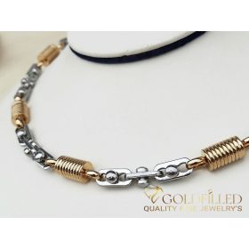 GOLDFILLED collana in acciaio inox 55cm/10mm