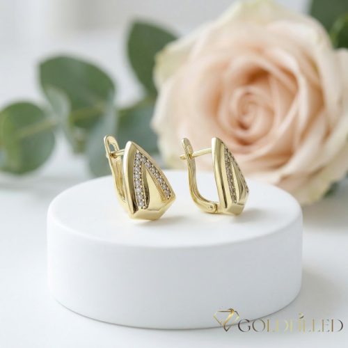 Orecchino GOLDFILLED antiallergico 14mm colore 14K 