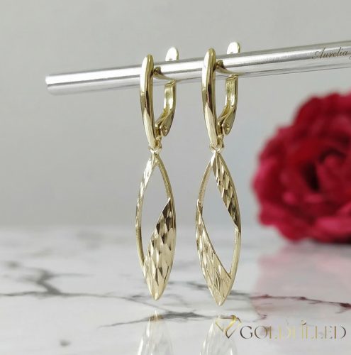 Orecchini GOLDFILLED antiallergici 50mm colore 14K