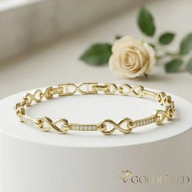 Bracciale GOLDFILLED antiallergico 17cm/5mm colore 14K