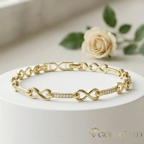 Bracciale GOLDFILLED antiallergico 17cm/5mm colore 14K