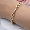 Bracciale GOLDFILLED antiallergico 17cm/5mm colore 14K