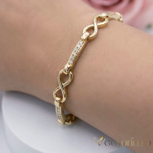 Bracciale GOLDFILLED antiallergico 17cm/5mm colore 14K