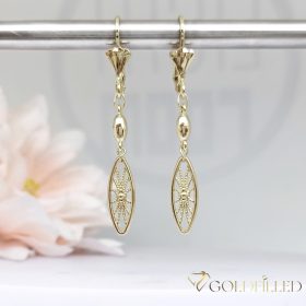 Orecchini GOLDFILLED antiallergici 50mm colore 14K