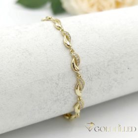 Bracciale GOLDFILLED antiallergico 17cm/6mm colore 14K