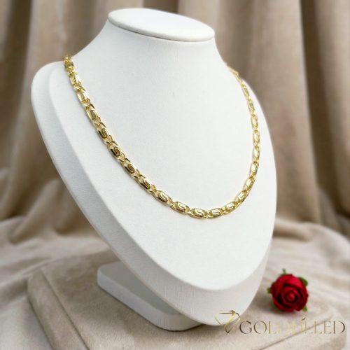 Collana GOLDFILLED antiallergica 50cm lunga e 5,2mm larga colore 14K